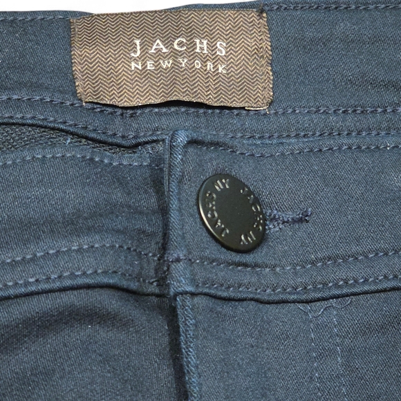 Jachs New York Mens Navy Blue Straight Fit Mid-Rise Straight Leg Pants 40x29 NWT - Picture 3 of 10